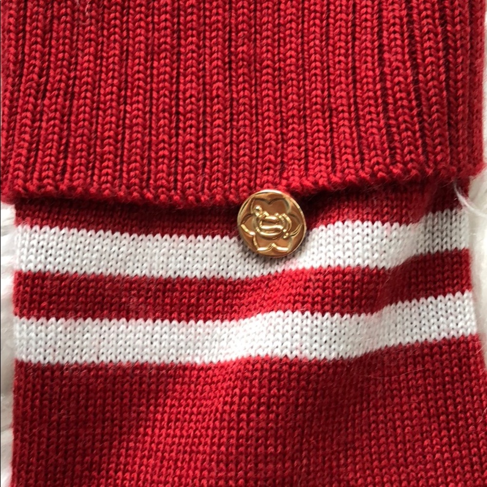 NEW • Draper James • Go Y’all Mittens Red Gray - Picture 3 of 3